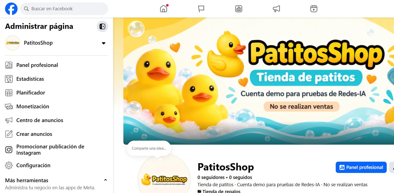 Captura de pantalla — paso 5: Publica la página
