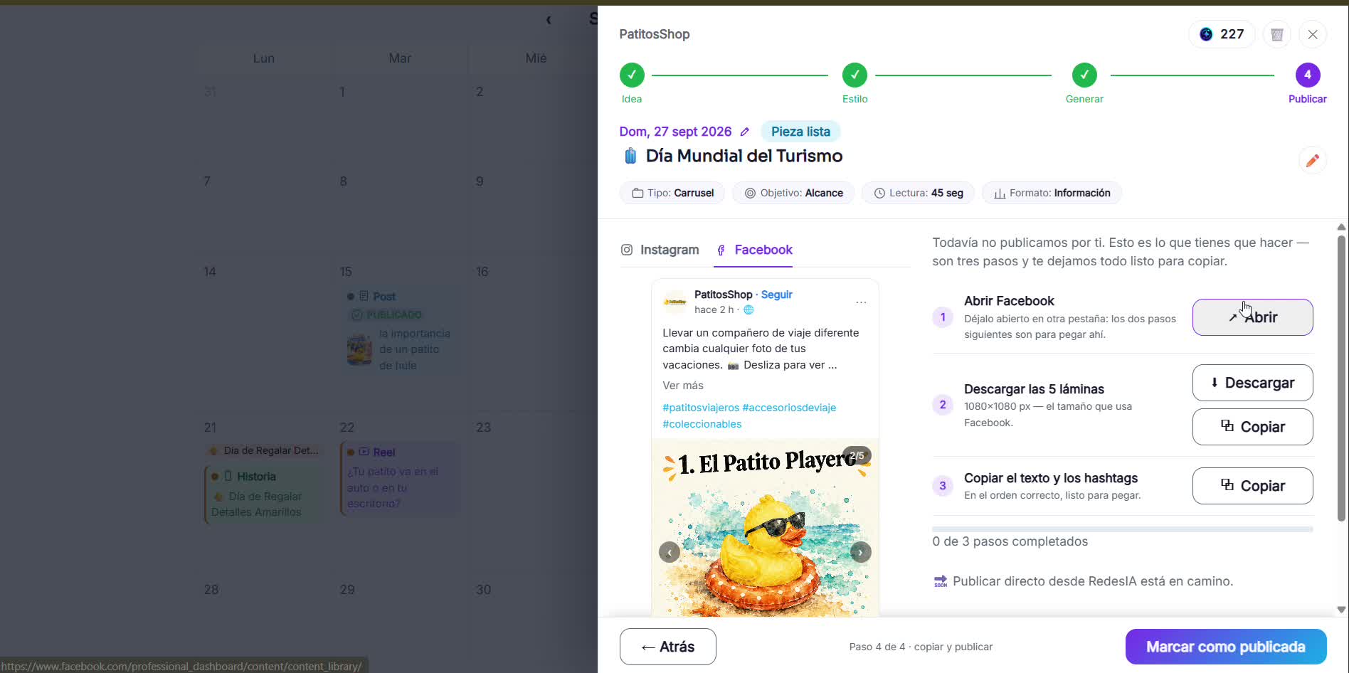 Captura de pantalla — paso 1: Descarga cada lámina en orden